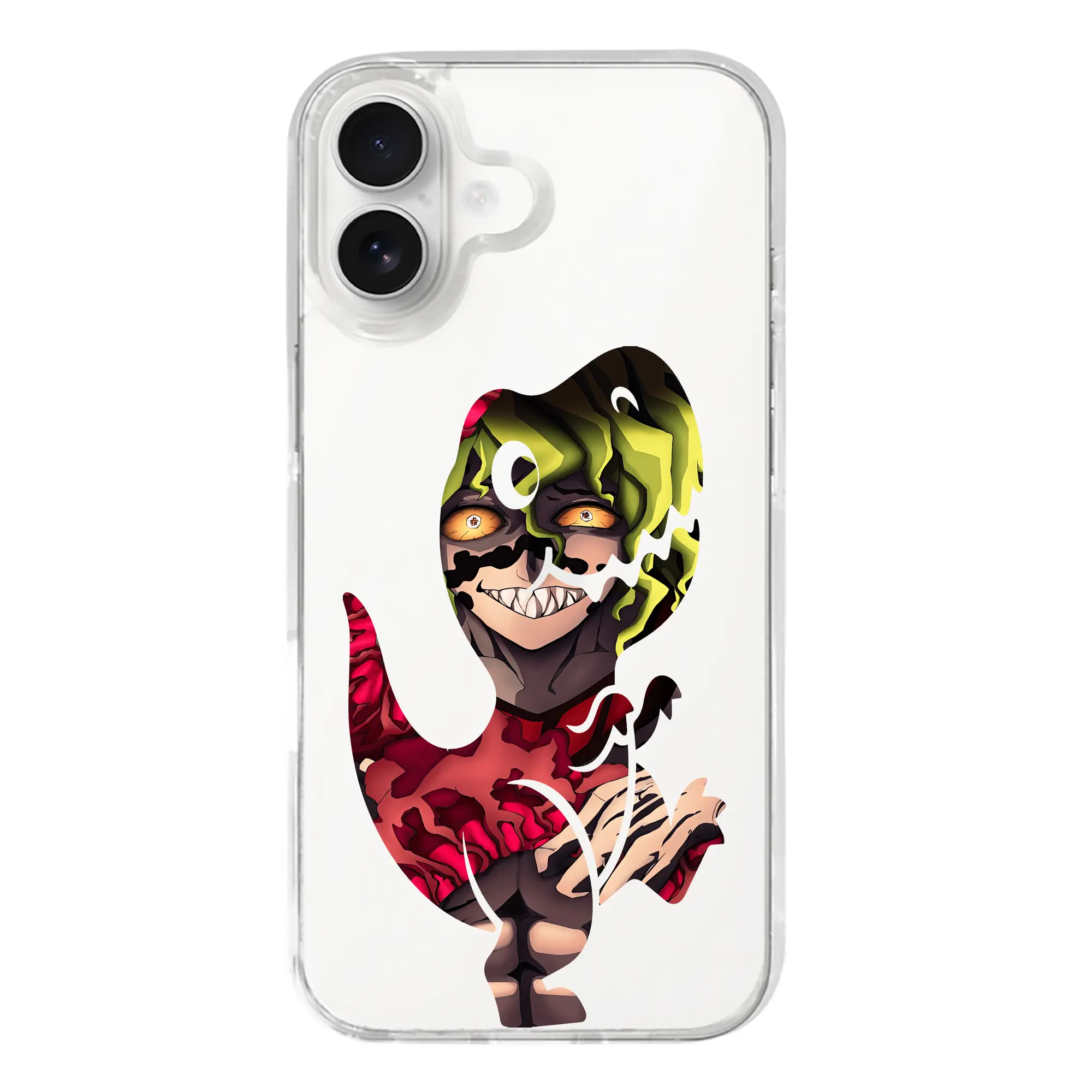 鬼滅の刃 グッズ,妓夫太郎 - iPhone 17シリーズ 透明スマホケース – 薄型・耐衝撃・精密フィット保護カバー